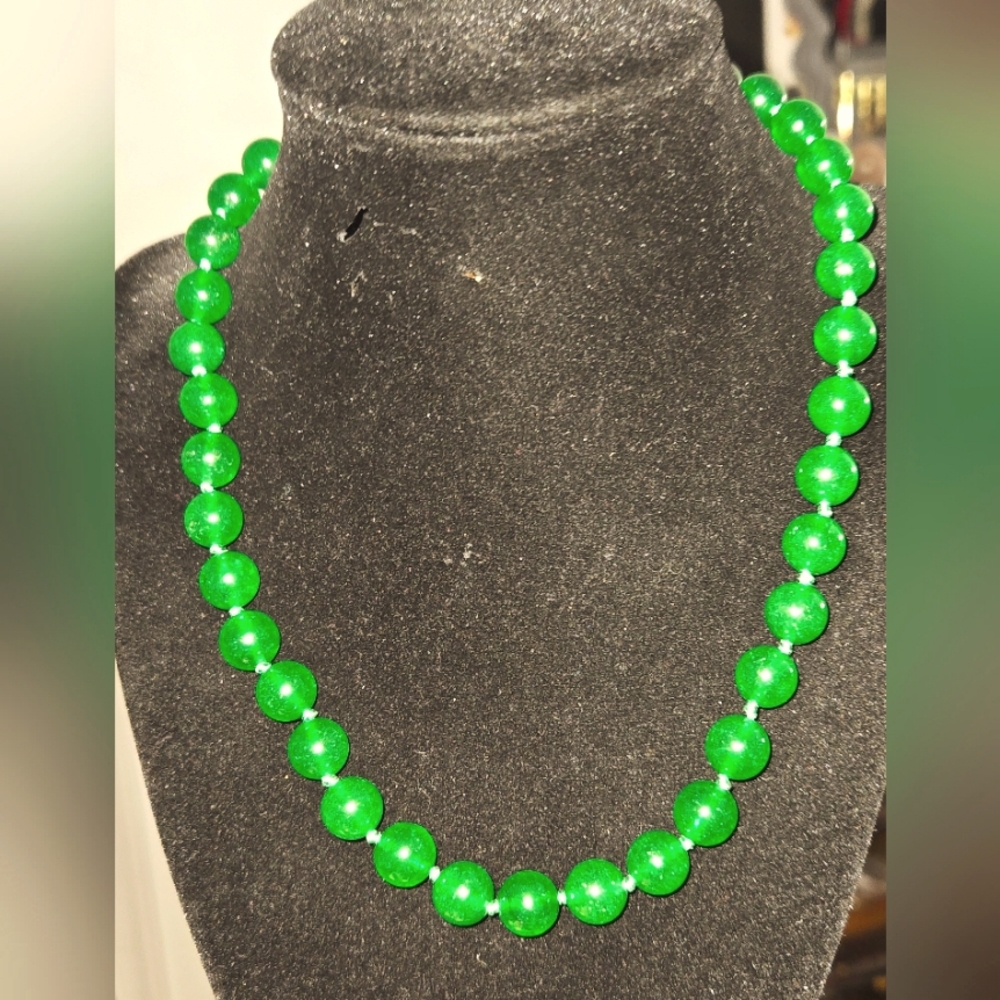 Genuine Imperial Burmese Jade Necklace